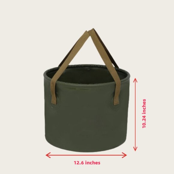 20L Out Camping Foldable Round Bucket Portable Picnics Water Storage Fishing - Picture 8 of 8